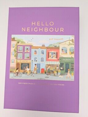 NEW IN BOX Hobbry "Hello Neighbour" Neighborhood Scene 500-Piece Puzzle